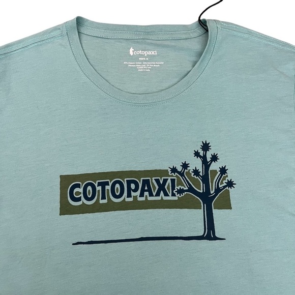 Cotopaxi Men’s Hello Desert Organic T-Shirt Sea Glass Blue - Size M - Picture 3 of 6